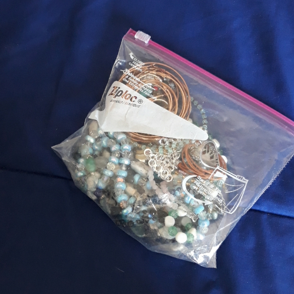 A bag of different pieces of jewelry